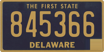 DE license plate 845366