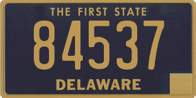 DE license plate 84537