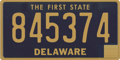 DE license plate 845374