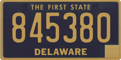 DE license plate 845380