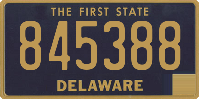 DE license plate 845388