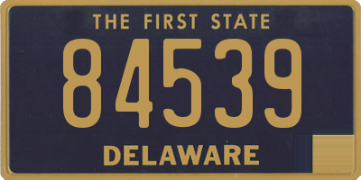 DE license plate 84539