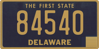 DE license plate 84540