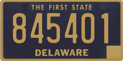 DE license plate 845401