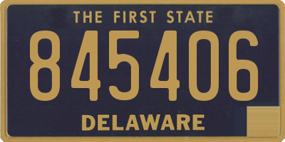 DE license plate 845406