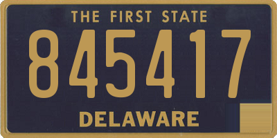 DE license plate 845417