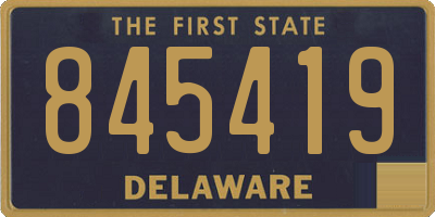 DE license plate 845419