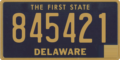 DE license plate 845421