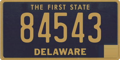 DE license plate 84543