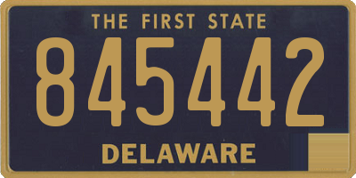 DE license plate 845442