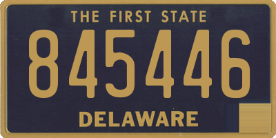 DE license plate 845446