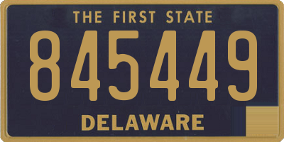DE license plate 845449