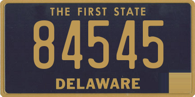 DE license plate 84545