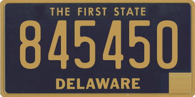 DE license plate 845450