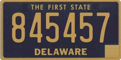 DE license plate 845457