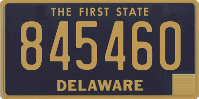 DE license plate 845460