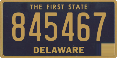 DE license plate 845467