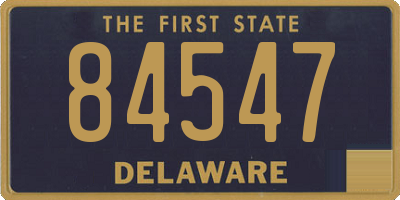 DE license plate 84547