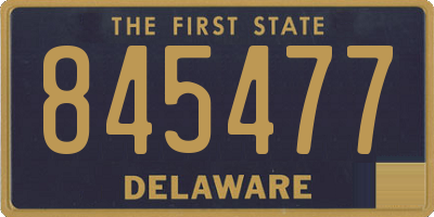 DE license plate 845477