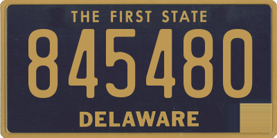 DE license plate 845480