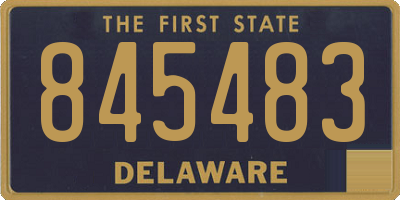 DE license plate 845483