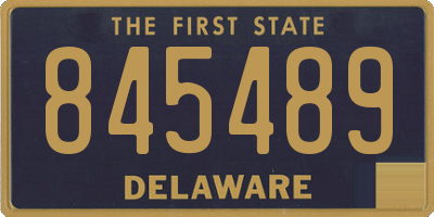 DE license plate 845489