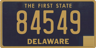 DE license plate 84549