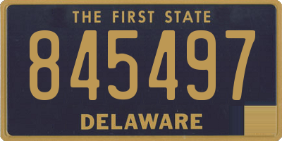 DE license plate 845497
