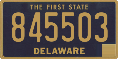 DE license plate 845503