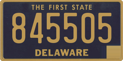 DE license plate 845505