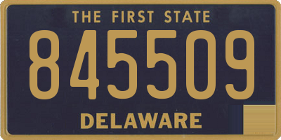 DE license plate 845509