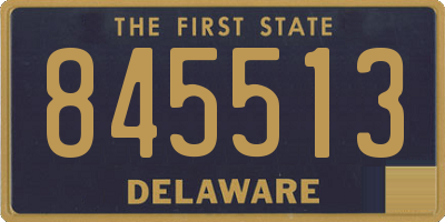 DE license plate 845513