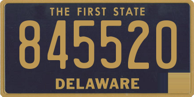 DE license plate 845520
