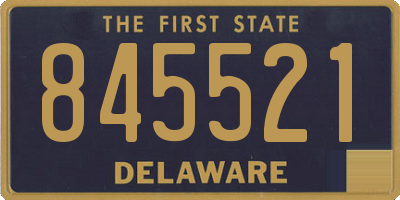 DE license plate 845521