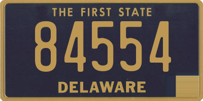 DE license plate 84554
