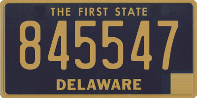 DE license plate 845547