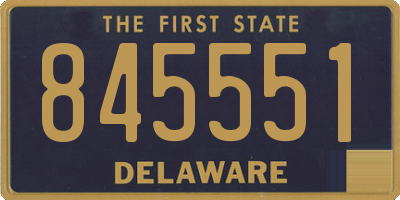 DE license plate 845551