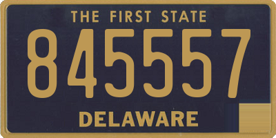 DE license plate 845557
