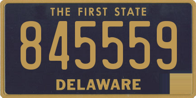 DE license plate 845559