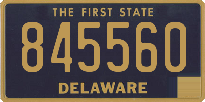 DE license plate 845560