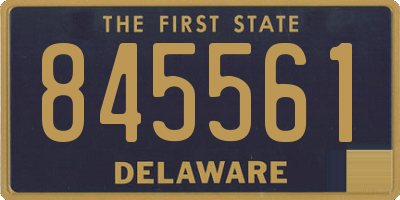 DE license plate 845561