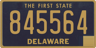 DE license plate 845564