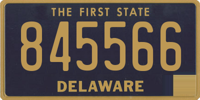 DE license plate 845566