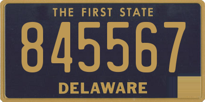 DE license plate 845567