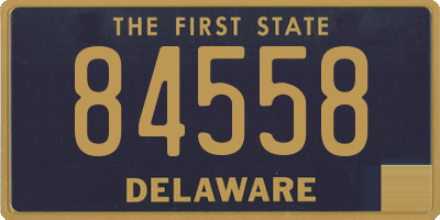 DE license plate 84558