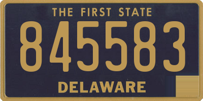 DE license plate 845583