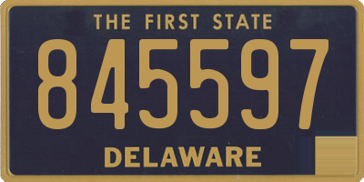 DE license plate 845597