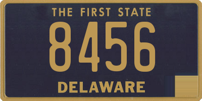 DE license plate 8456