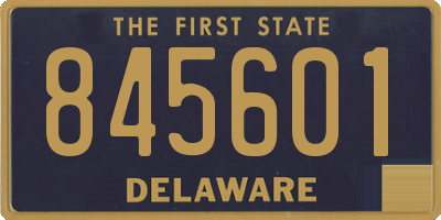 DE license plate 845601