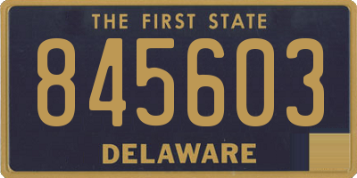 DE license plate 845603